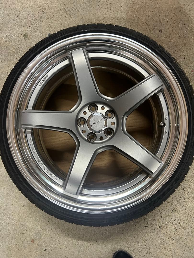 た*様 WORK T5R 2P goodgun限定色19in9J+38 ホイール