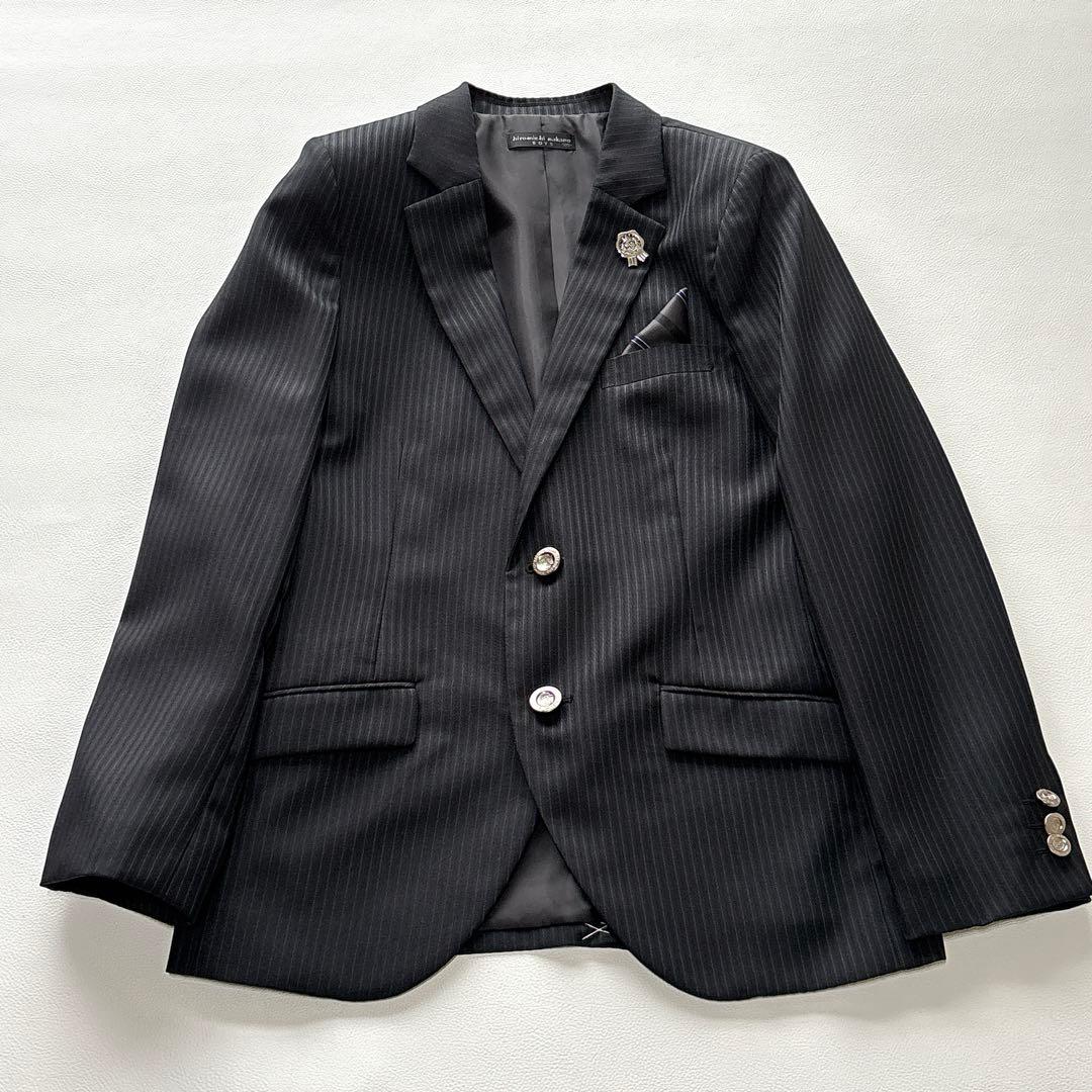 【極美品】ヒロミチ ナカノ 男の子 黒 セットアップ 卒服5点セット 165㎝