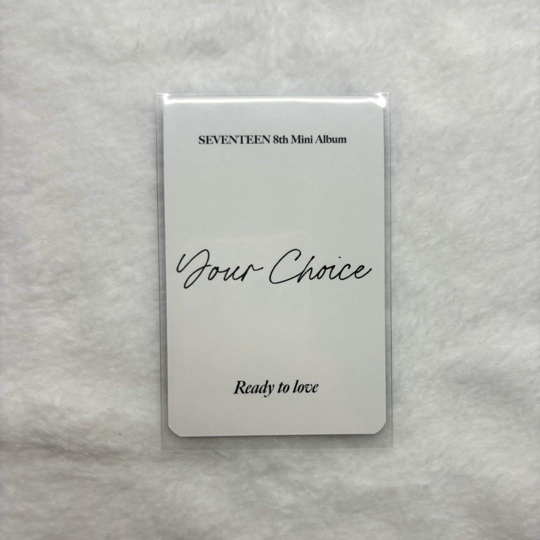 SEVENTEEN ジュン Your Choice 一直娯 予約特典 トレカ