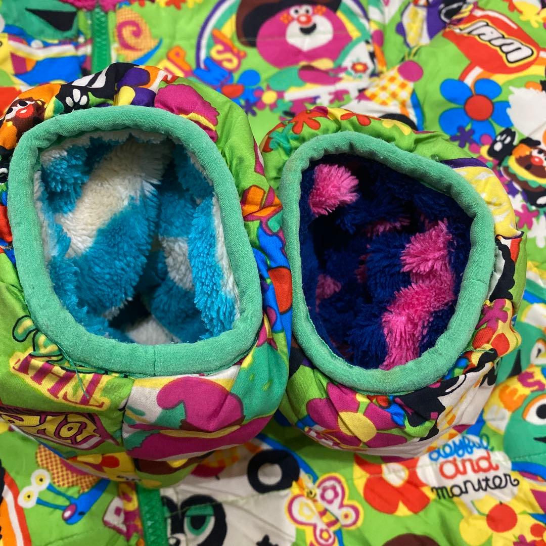 カラフルキャラクター フリースジャケット 160㎝　M リバーシブル