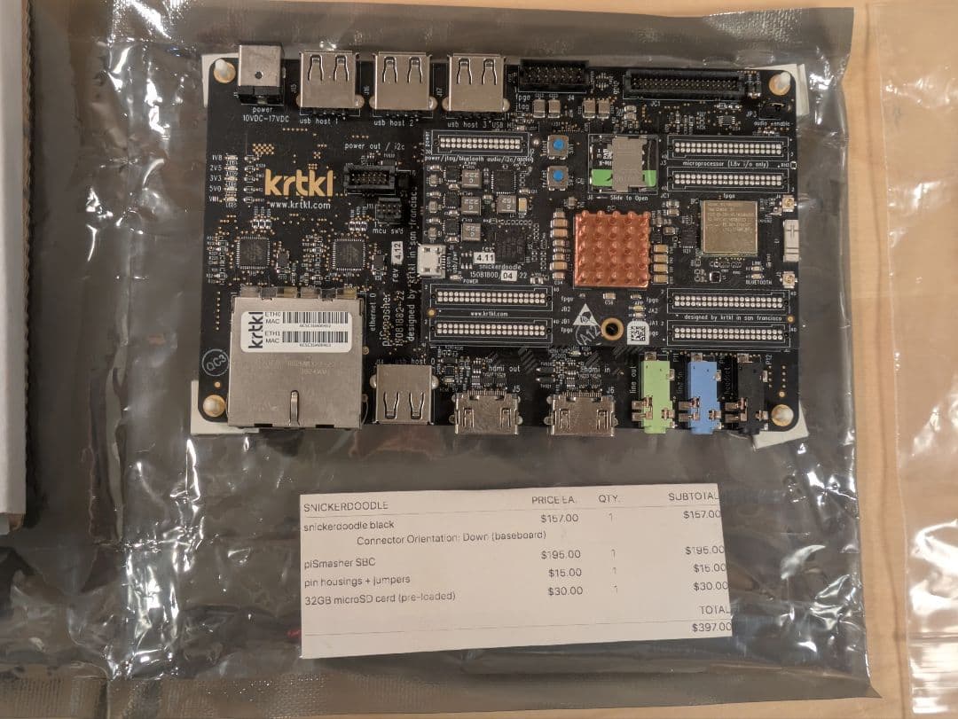 krtkl snickerdoodle black FPGA開発キット