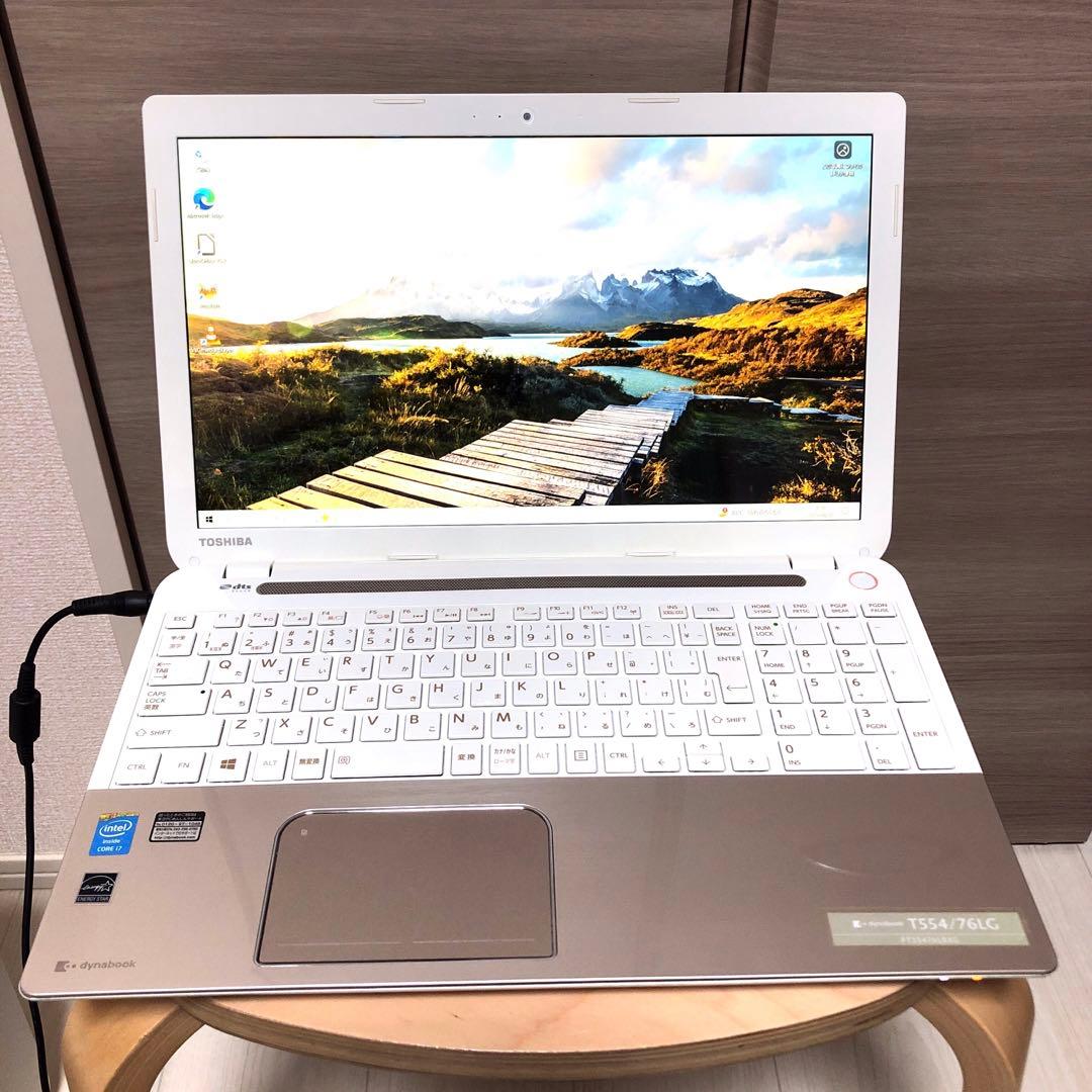 TOSHIBA T554/76LG corei7 BD Win10動作品現状渡し