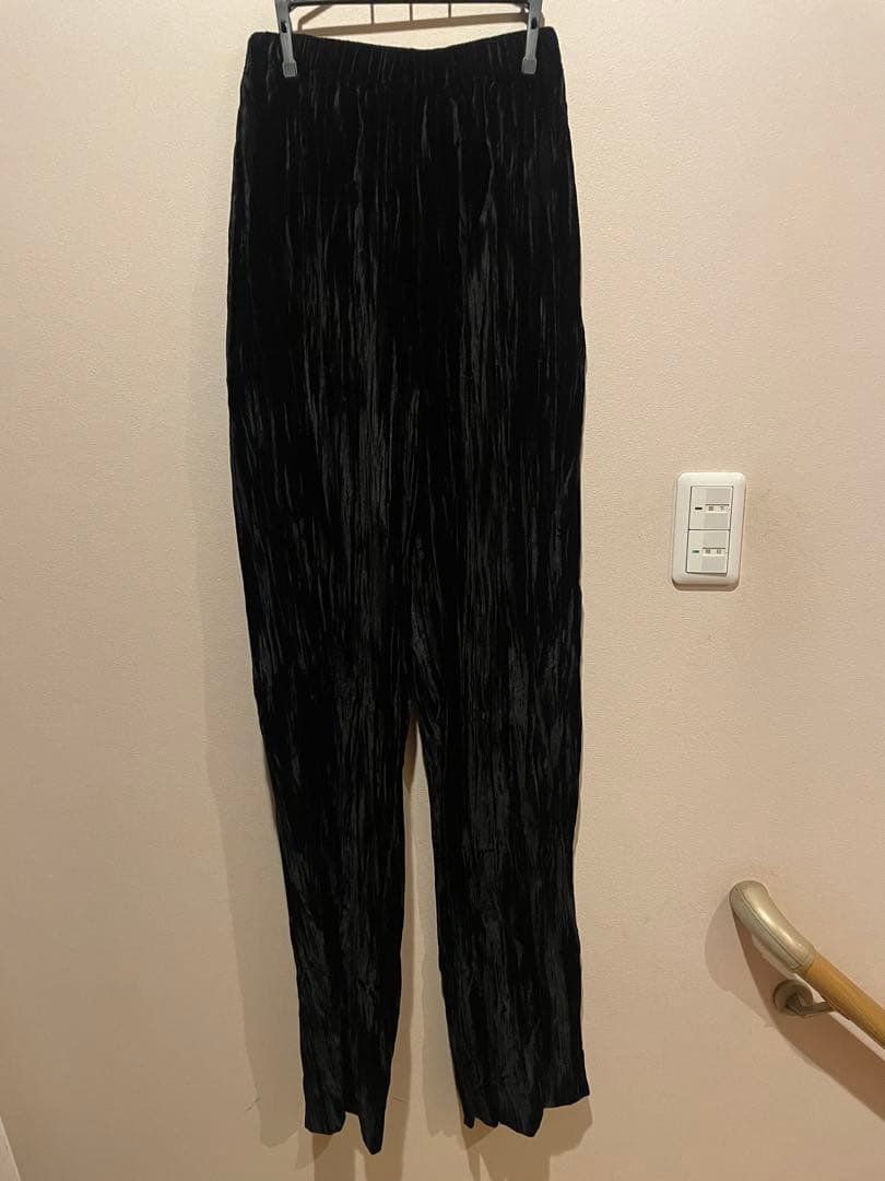 ［新古品］BALENCIAGA バレンシアガ ベロアパンツ ベルベット 42
