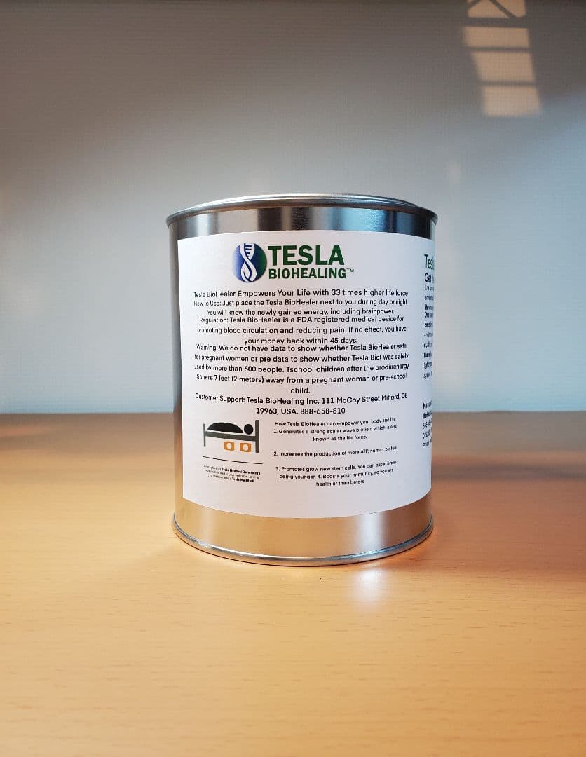 テスラ缶（特別値段出品：西宮統合研究所イベント記念）