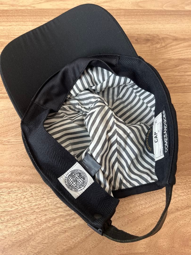 comesandgoes cap ny　ブラック