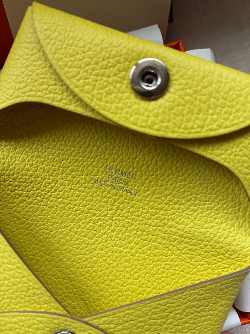 エルメス バスティア　ライム　新品未使用品