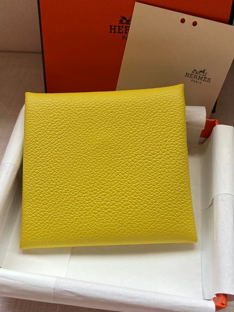 エルメス バスティア　ライム　新品未使用品