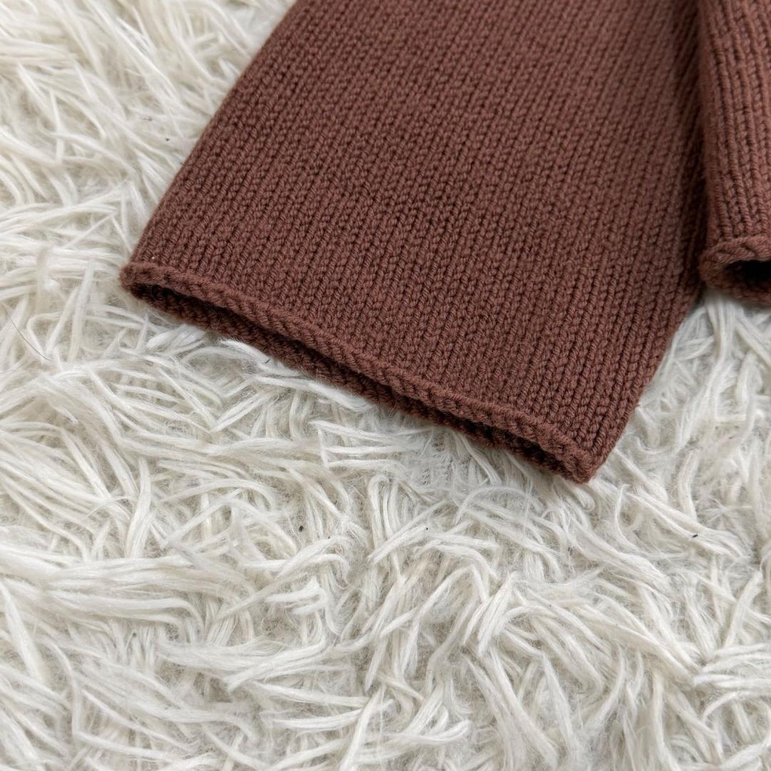 16749✨オーラリー クルーネック ニット セーター 厚手 3 ウール