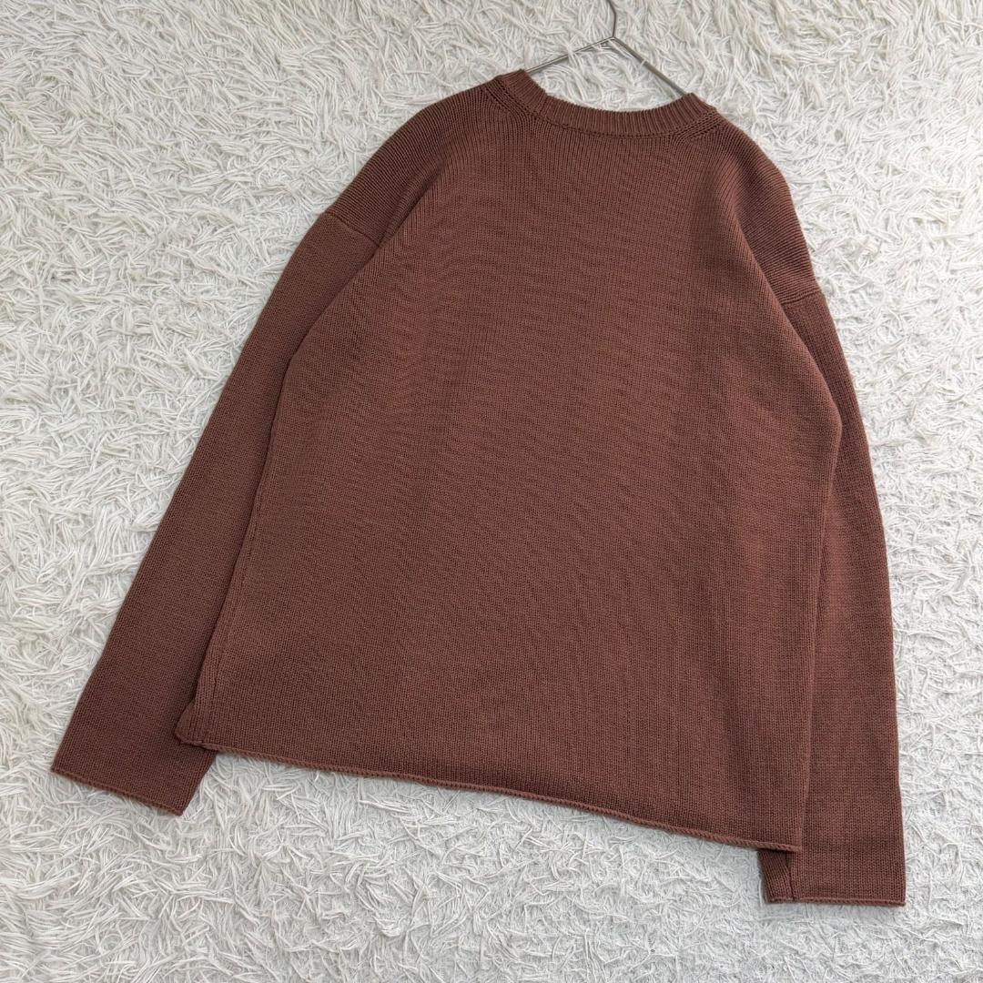 16749✨オーラリー クルーネック ニット セーター 厚手 3 ウール