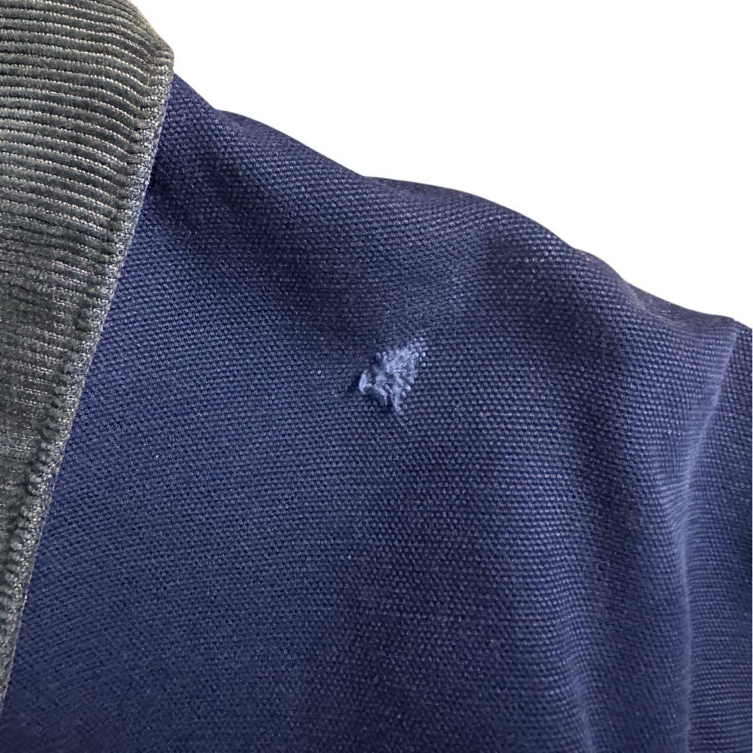 激レア 80s 90s カーハート チョアコート ネイビー 裏地キルティング L