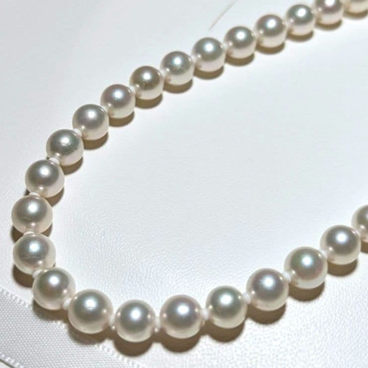 アコヤ真珠 パール ネックレス 約 6.0-6.5mm 42cm 鑑定書付き