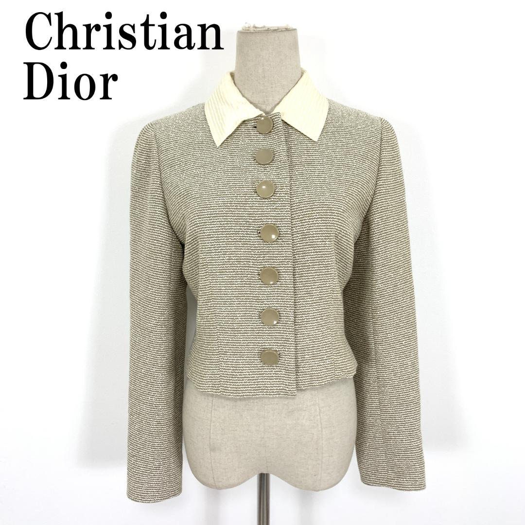 LA9302 クリスチャンディオール ジャケット ベージュ ウール 9