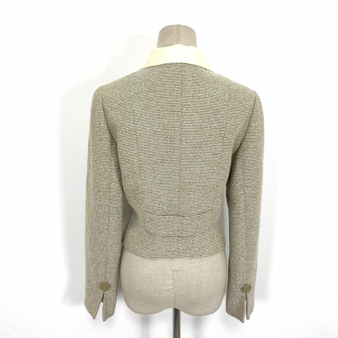 LA9302 クリスチャンディオール ジャケット ベージュ ウール 9