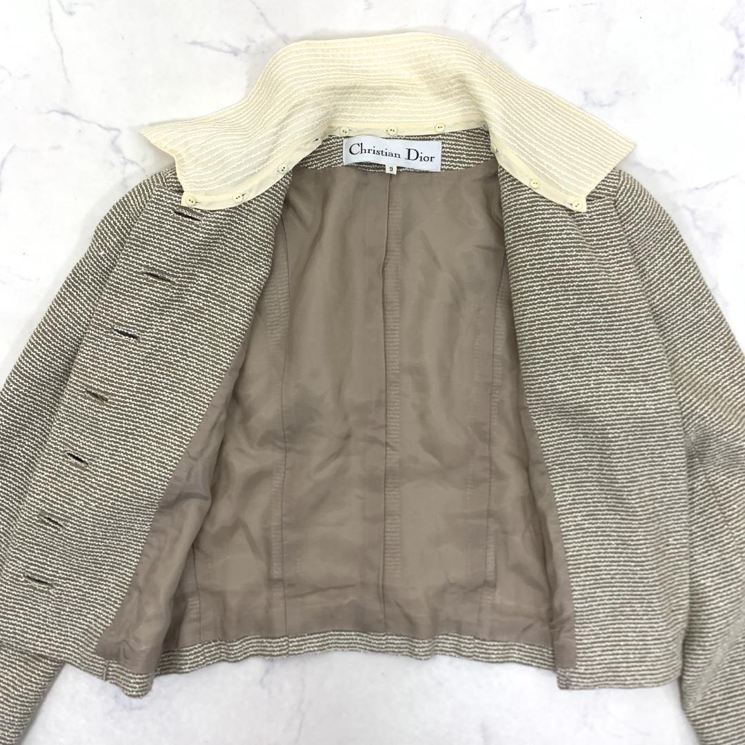 LA9302 クリスチャンディオール ジャケット ベージュ ウール 9
