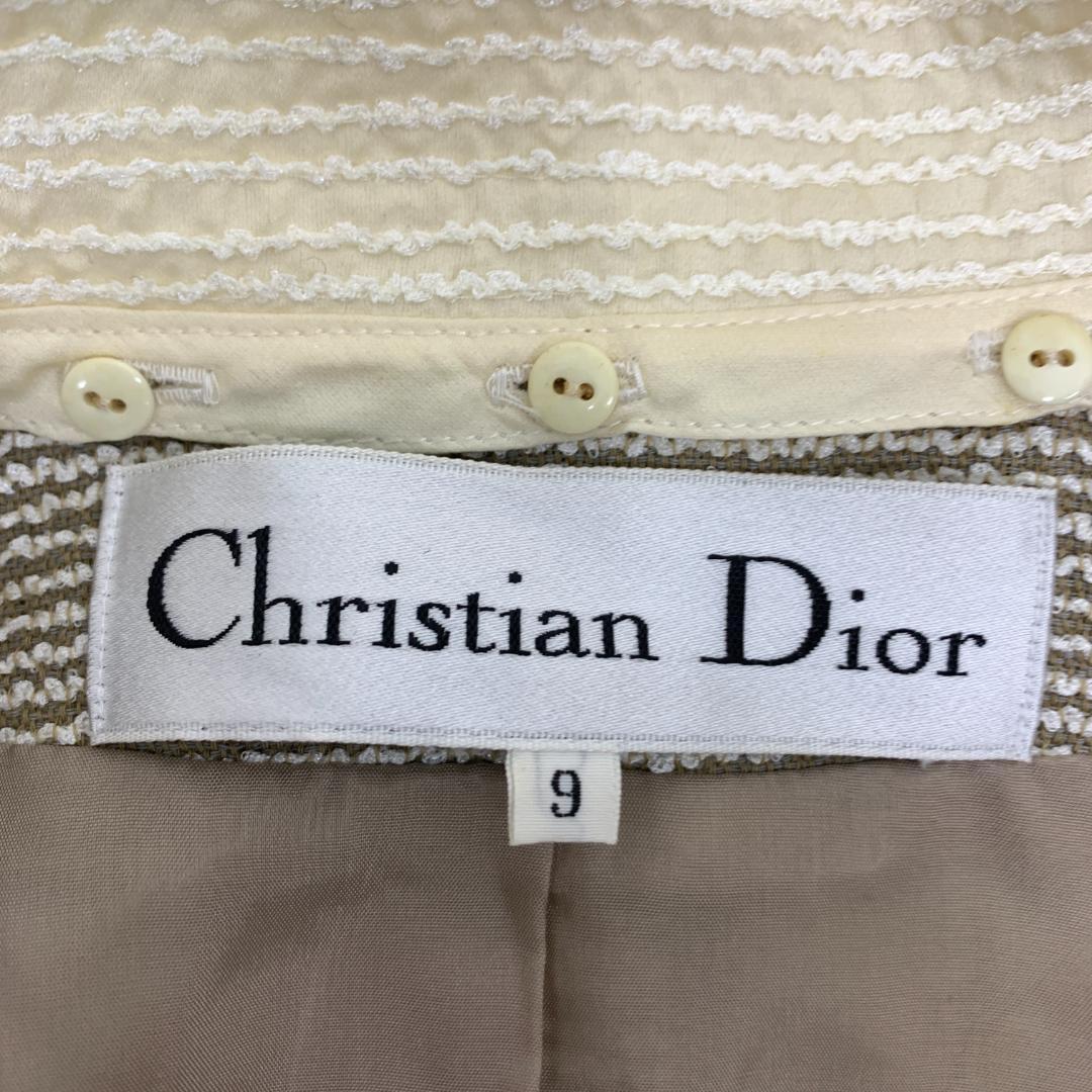 LA9302 クリスチャンディオール ジャケット ベージュ ウール 9
