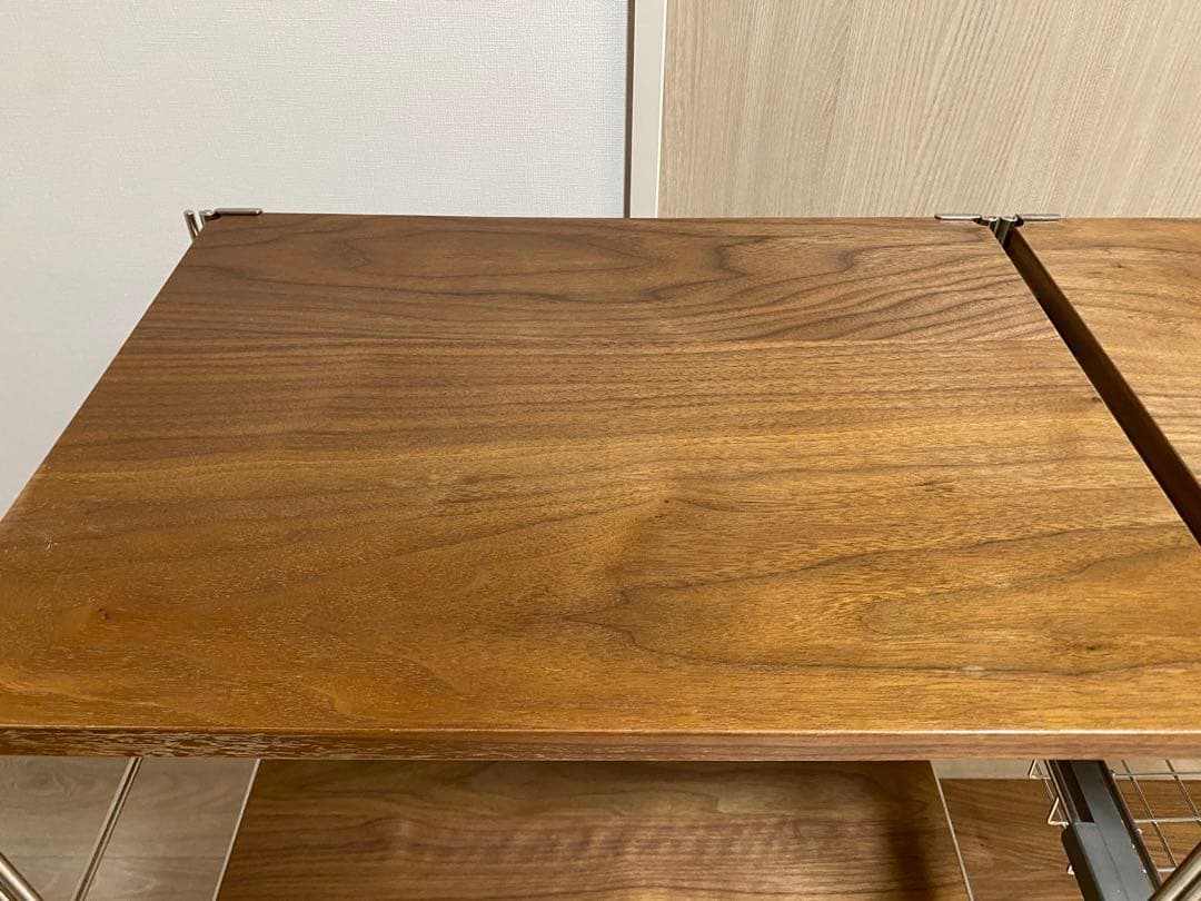 無印良品 ステンレスユニットシェルフ ウォールナット材