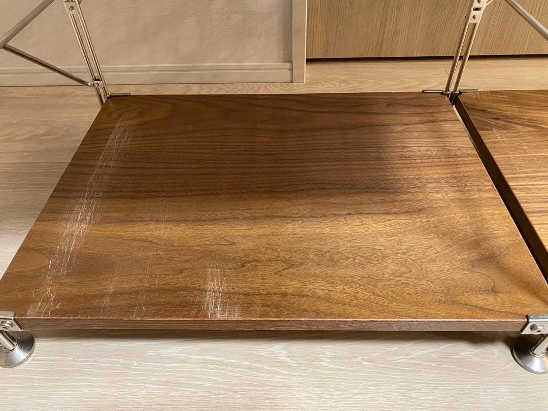 無印良品 ステンレスユニットシェルフ ウォールナット材