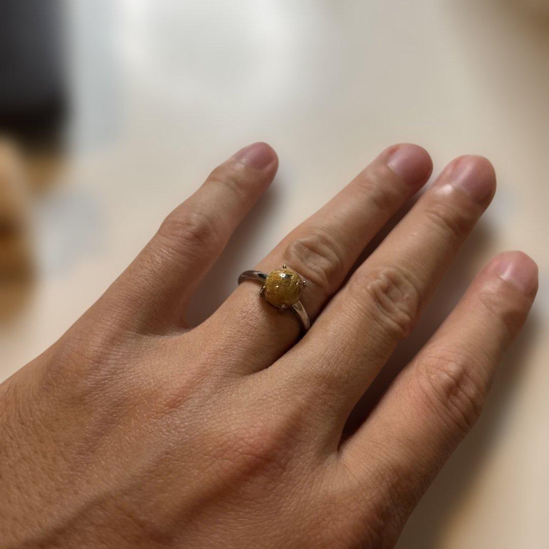 ルチルの指輪たん！綺麗！フリーサイズ！