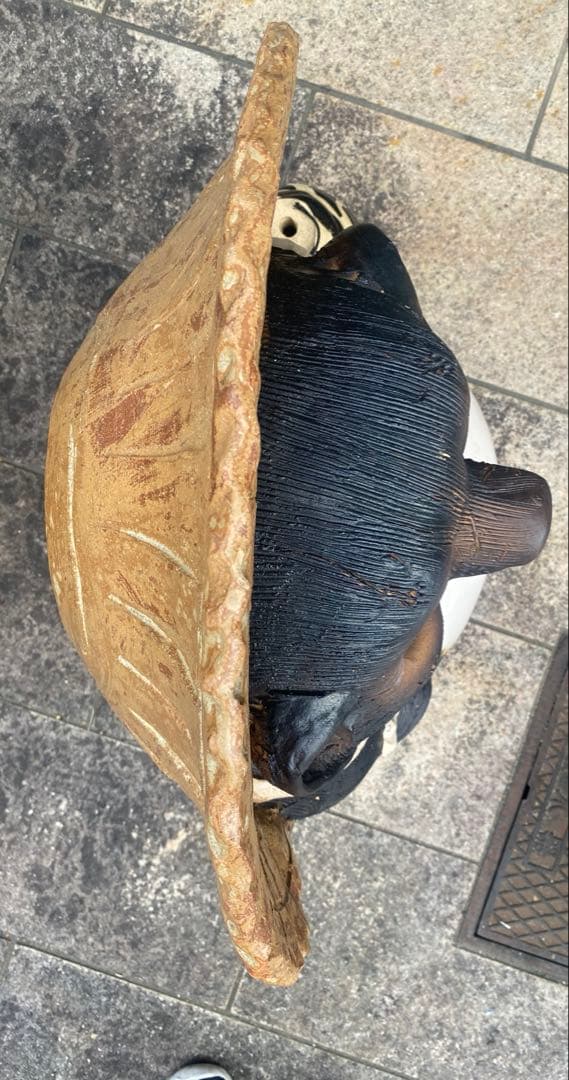 大型たぬき置物（高さ85cm）信楽焼　工芸品　縁起物　骨董品　直接引取何