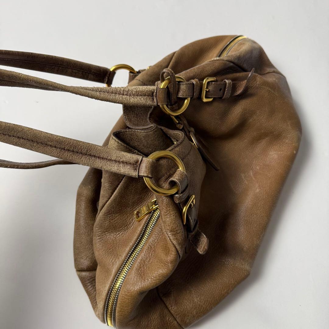 バッグ 90s Prada archive leather hand bag