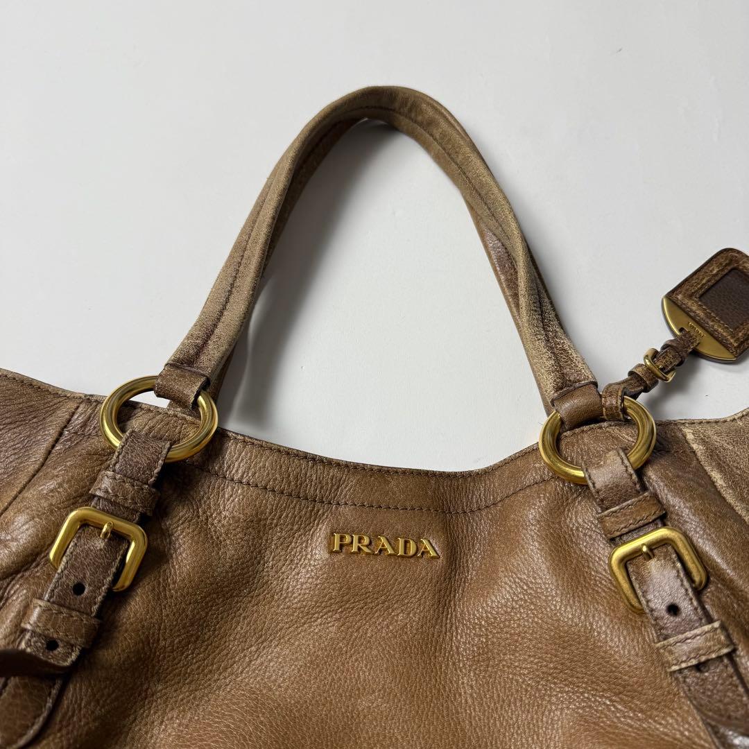バッグ 90s Prada archive leather hand bag