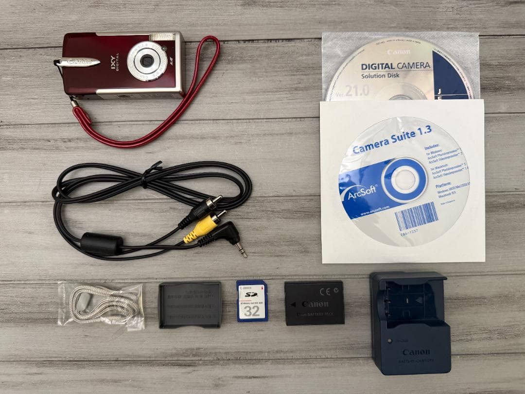 Canon IXY DIGITAL L2 レッド + 純正ケース