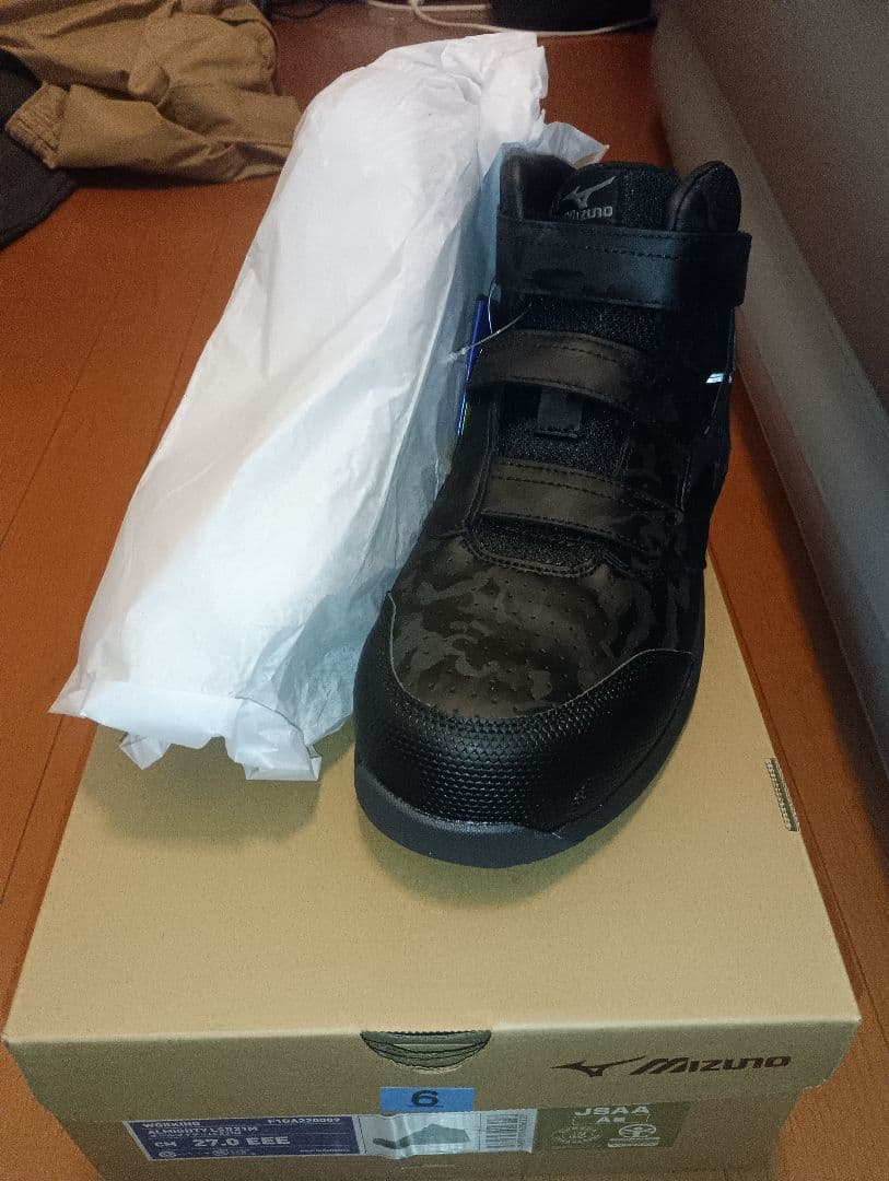 Mizuno 安全靴 J8AA ブラック 27.0cm