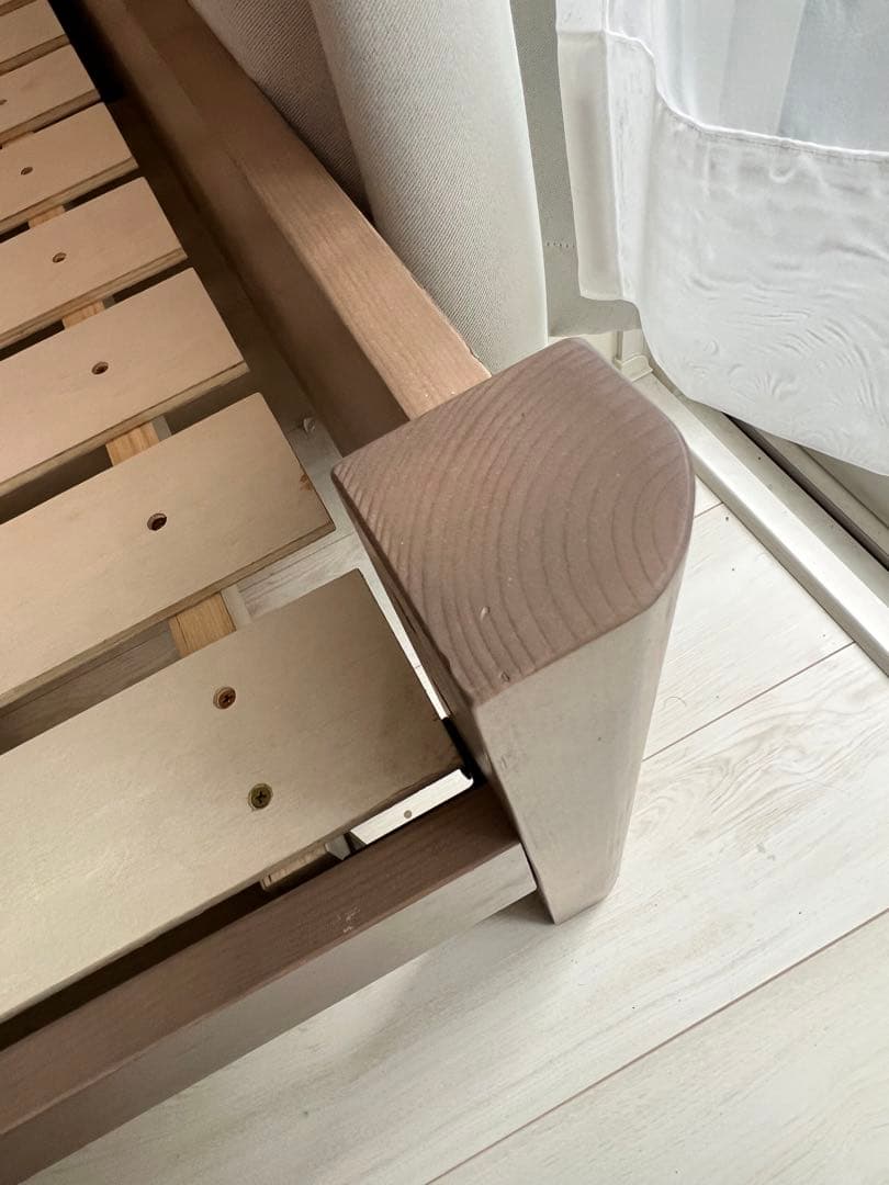 Forteo フォルテオ　コンセント付き ダブルベッドフレーム