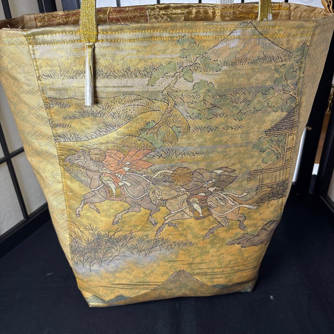 帯リメイクバック、ハンドメイドバック、さえ