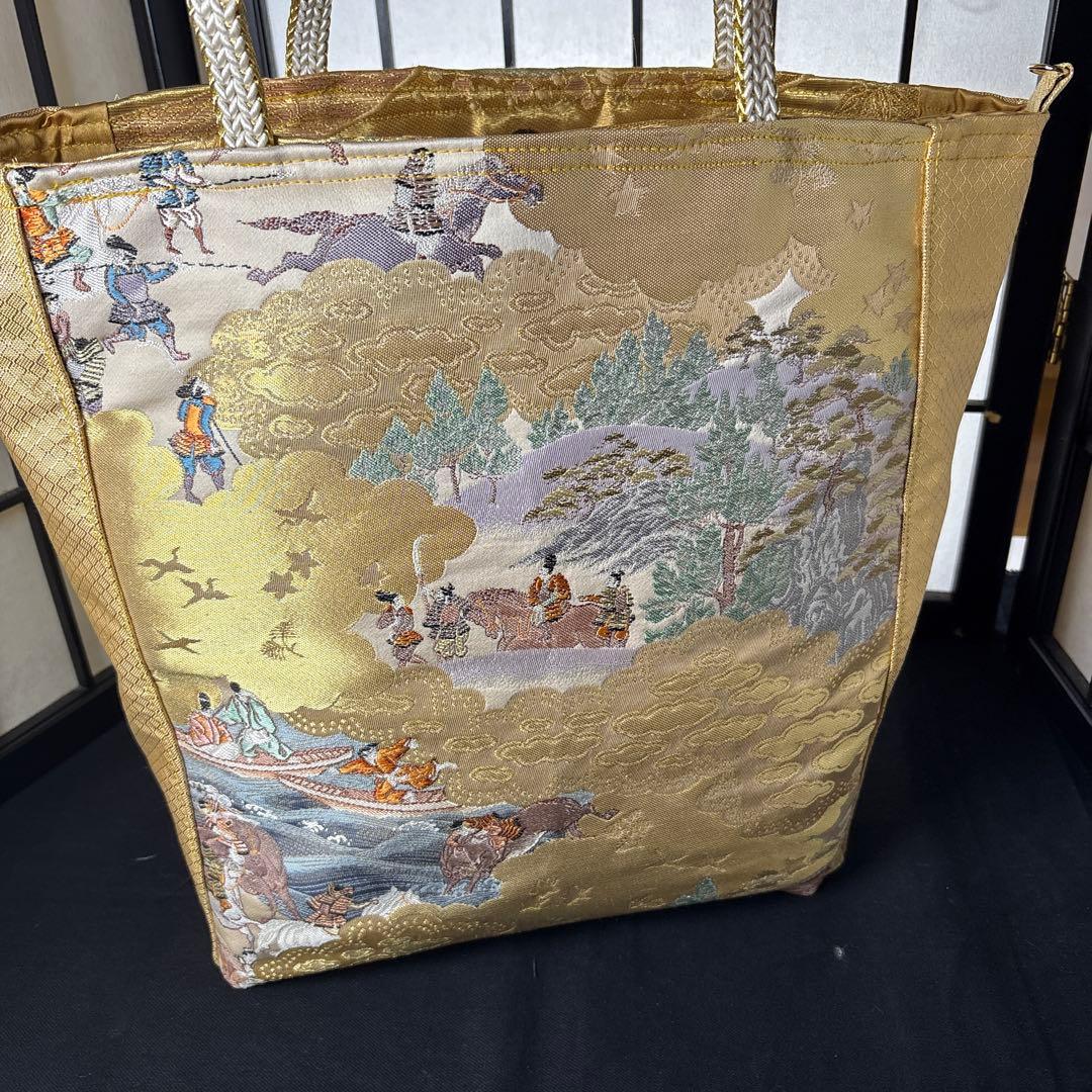 帯リメイクバック、ハンドメイドバック、さえ