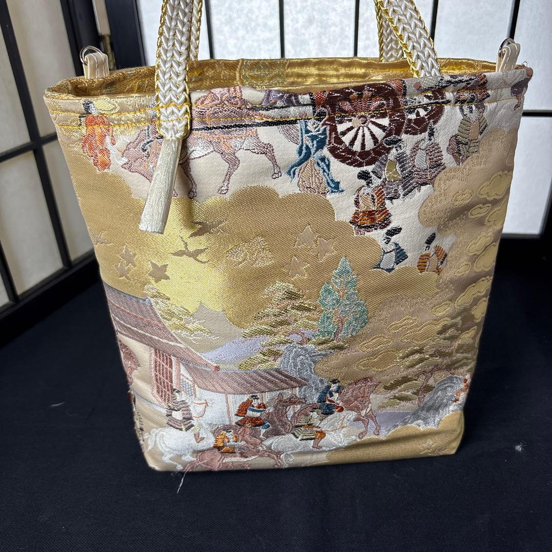 帯リメイクバック、ハンドメイドバック、さえ