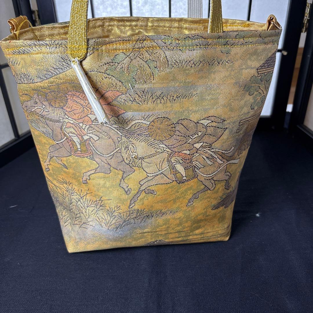 帯リメイクバック、ハンドメイドバック、さえ