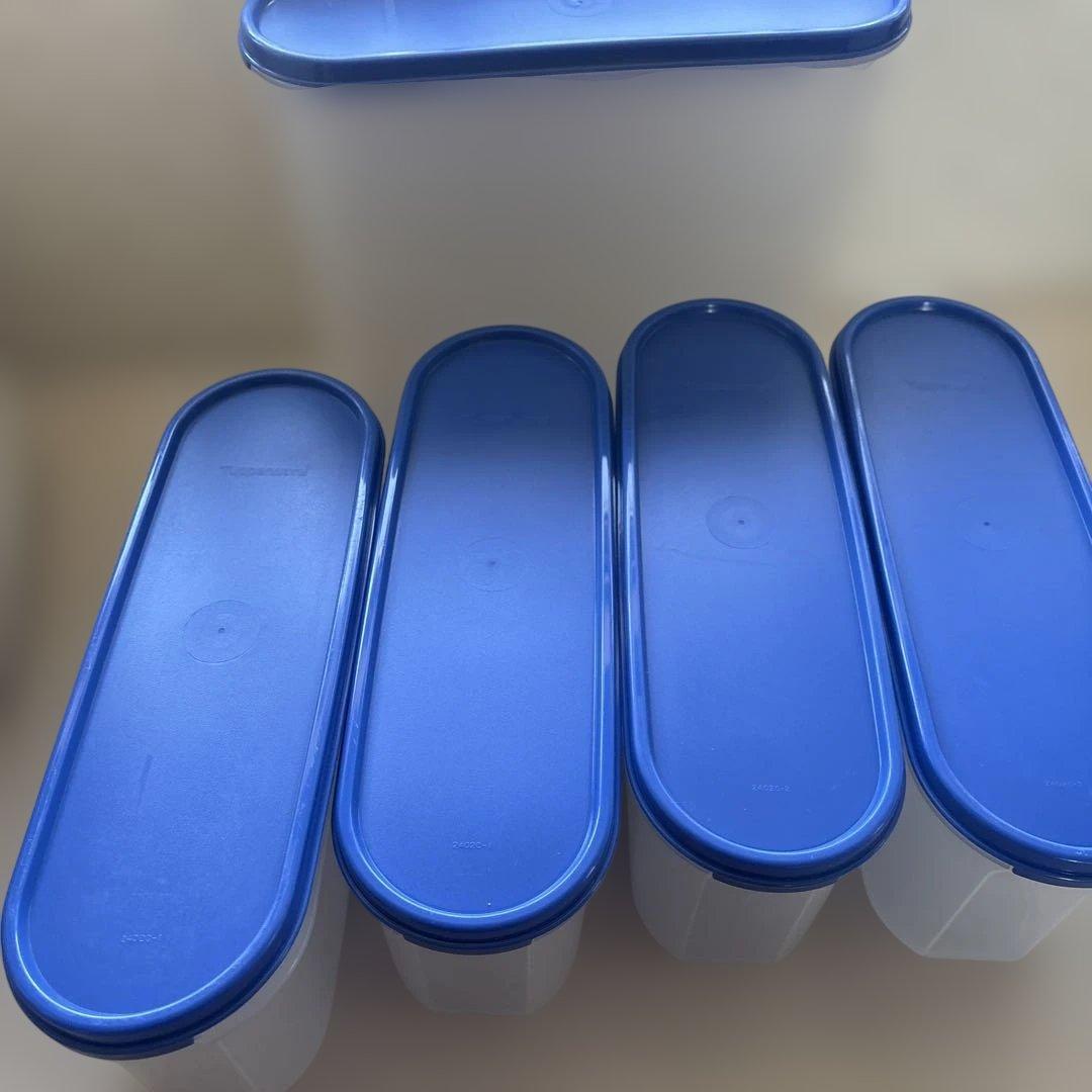 タッパーウェア スーパーオーバル #2 ×4 #4 ×1 5個セット