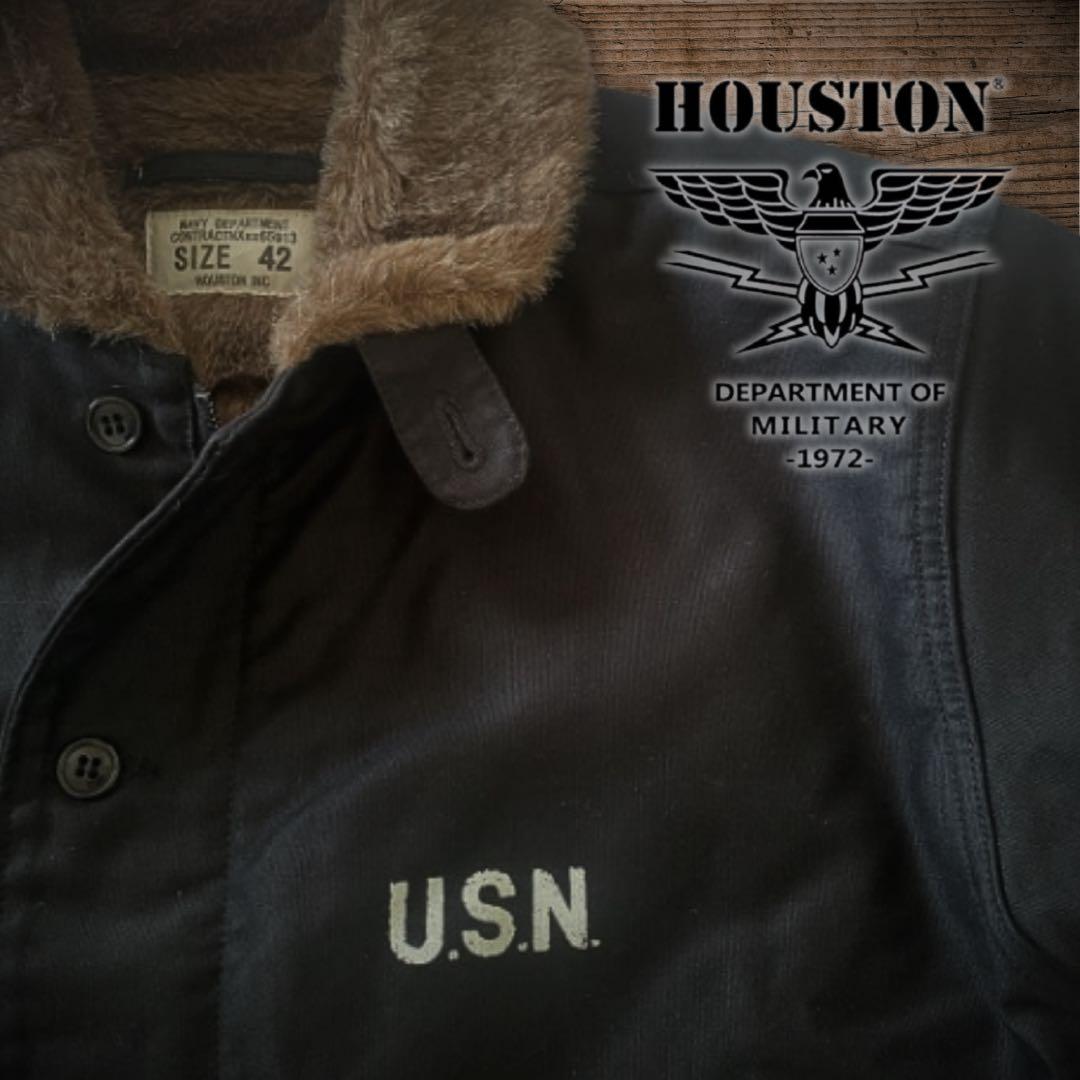 『42サイズ人気美品◎』HOUSTON（ヒューストン）N-1デッキジャケット