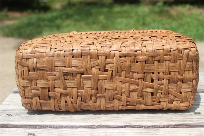 乱れ編み 山葡萄 かごバッグ　籠 バッグ 中布と内ポケット付き 最高