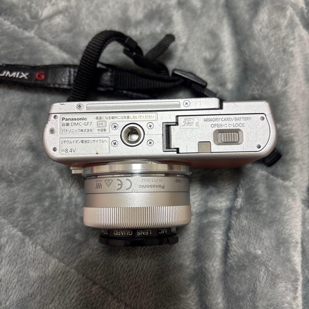 【ジャンク】LUMIX DMC-GF7 ブラウン｜望遠レンズ＋充電器付