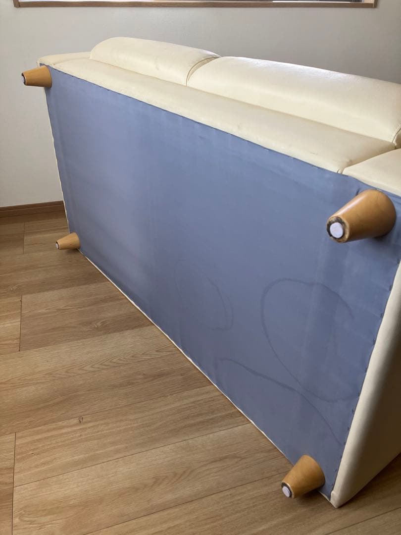 【Heavy】2人掛けソファ 白 革 シンプル おしゃれ 手入れが楽