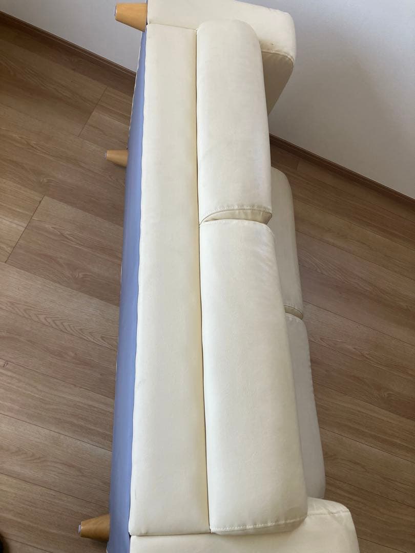 【Heavy】2人掛けソファ 白 革 シンプル おしゃれ 手入れが楽