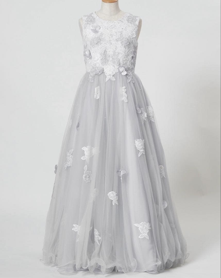 美品　TWEED DRESS ツイードドレス　演奏会ドレス　ジュニアドレス160