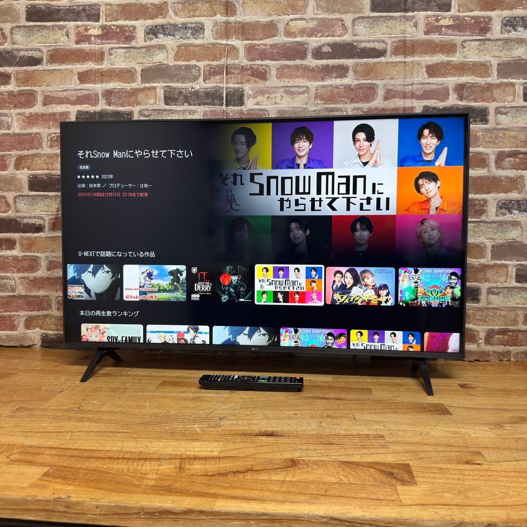 LG 43V型 4K液晶テレビ 43UM7300EJA スマートテレビ アプリ○