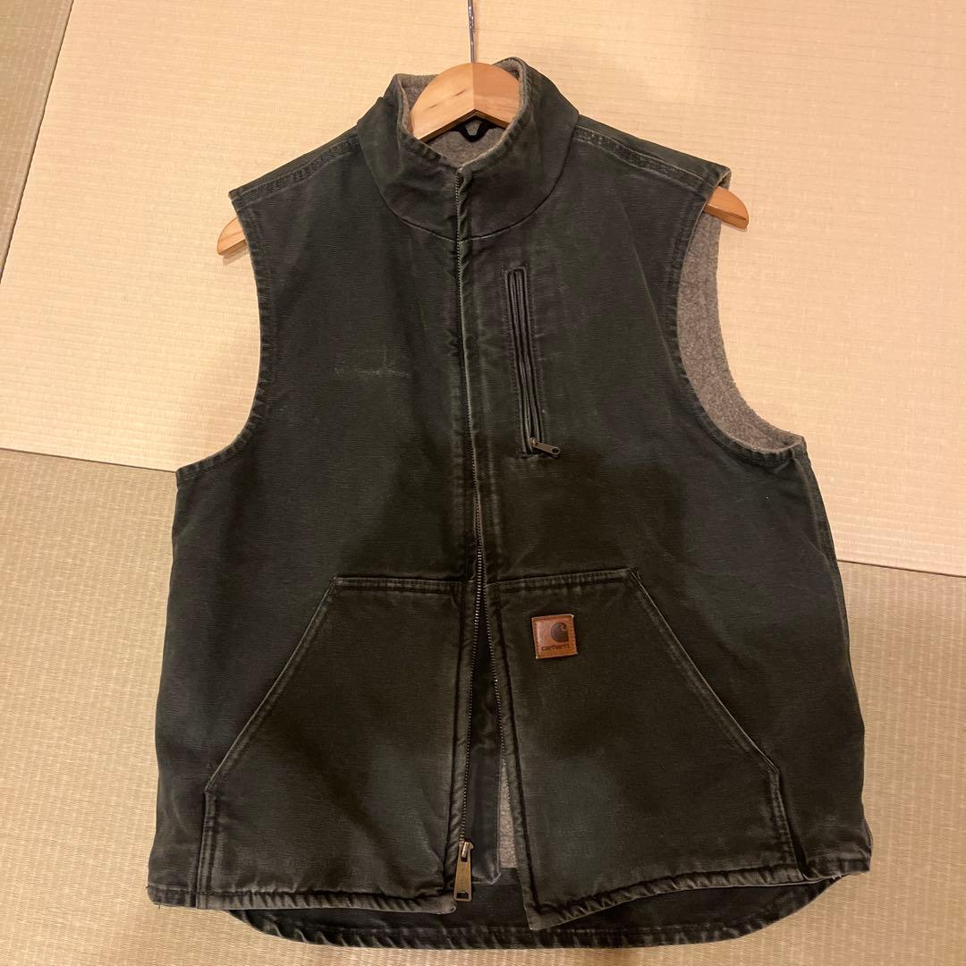 Carhartt ダークグレー ベスト ミディアムレギュラー　人気とレアなMOS