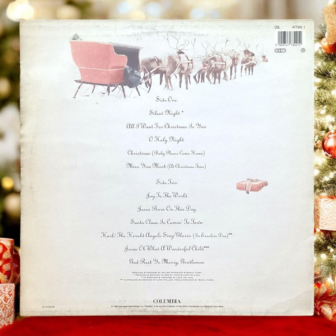 マライア・キャリー Merry Christmas 94年 EU盤 LP