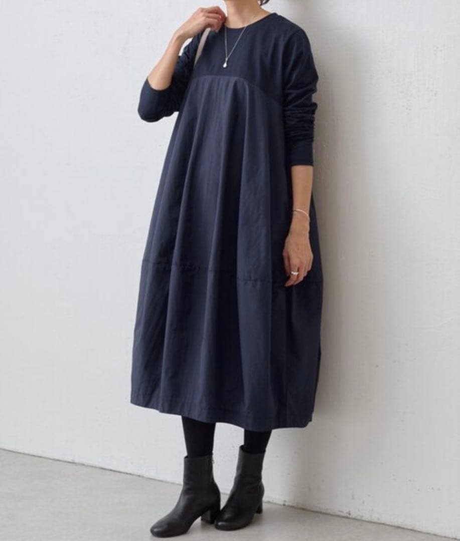 BEARDSLEY マルワンピ　0 ネイビー