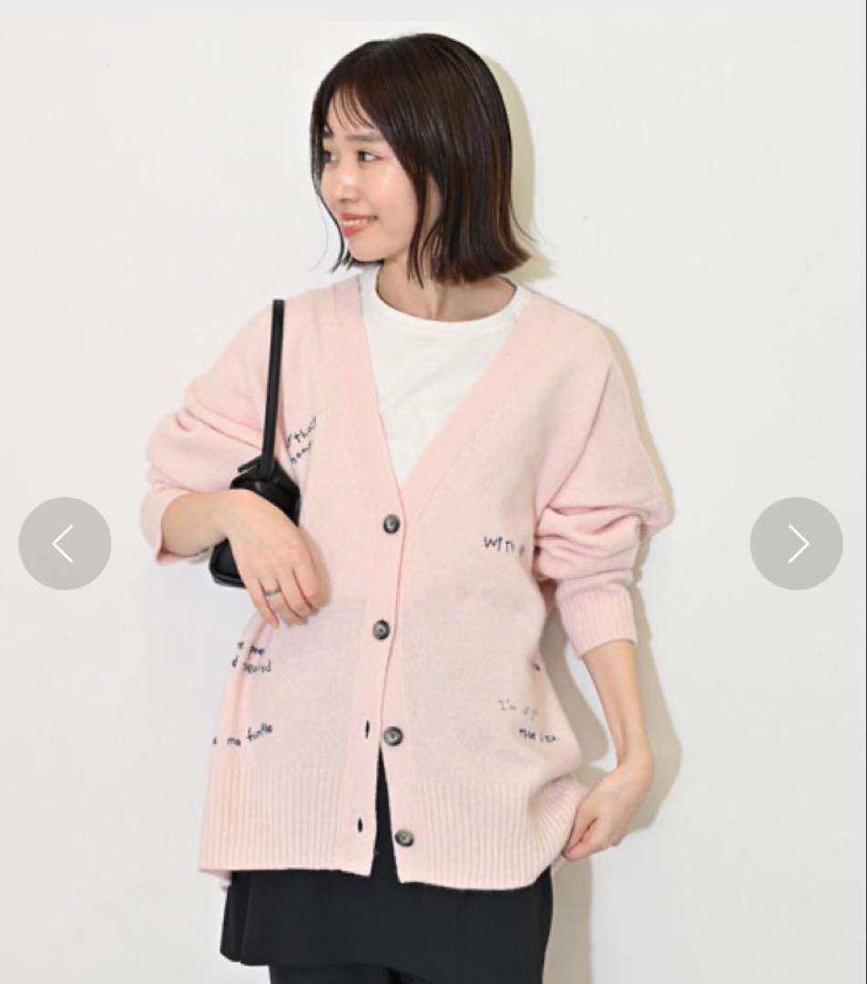 スローブイエナ　embroidery カーディガン