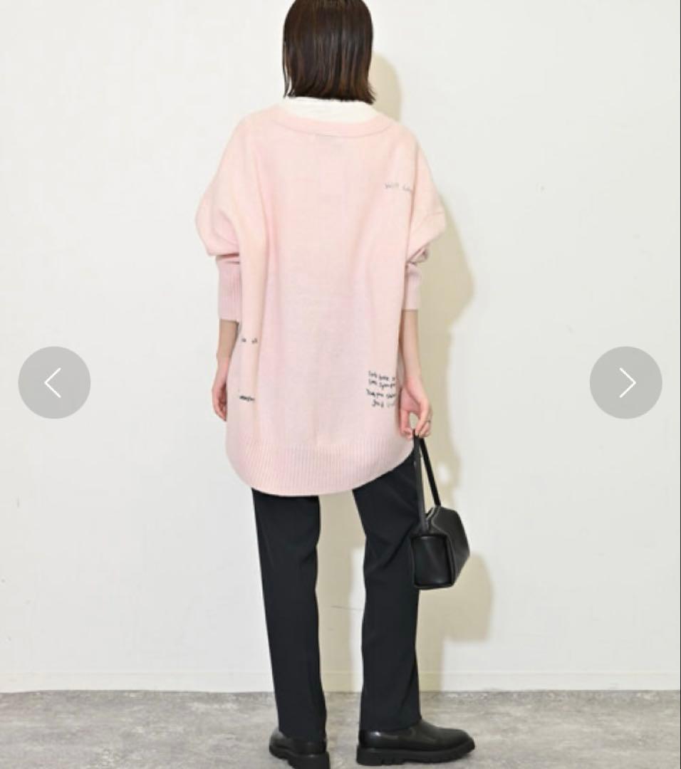 スローブイエナ　embroidery カーディガン