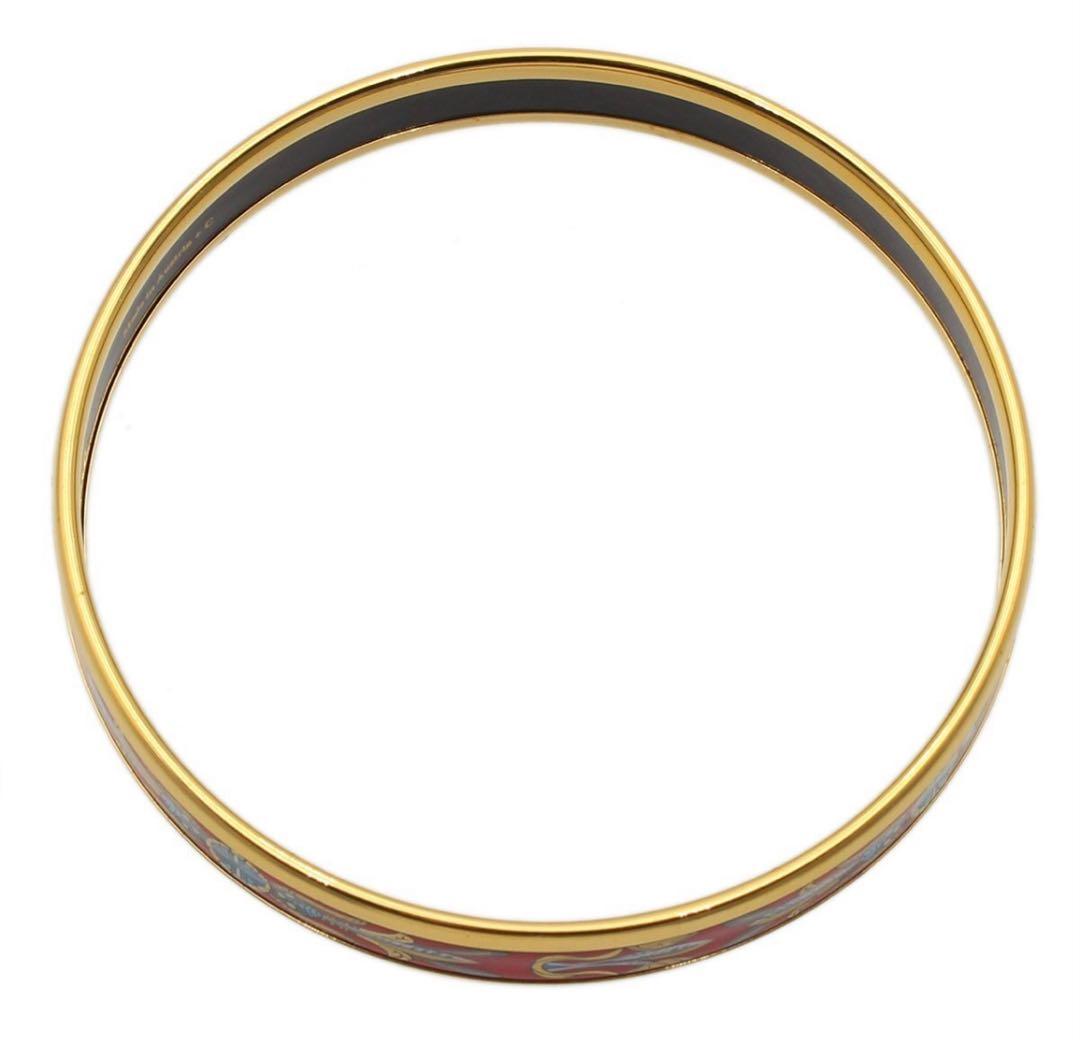 H2887 美品 エルメス エマイユPM 七宝焼き バングル ブレスレット
