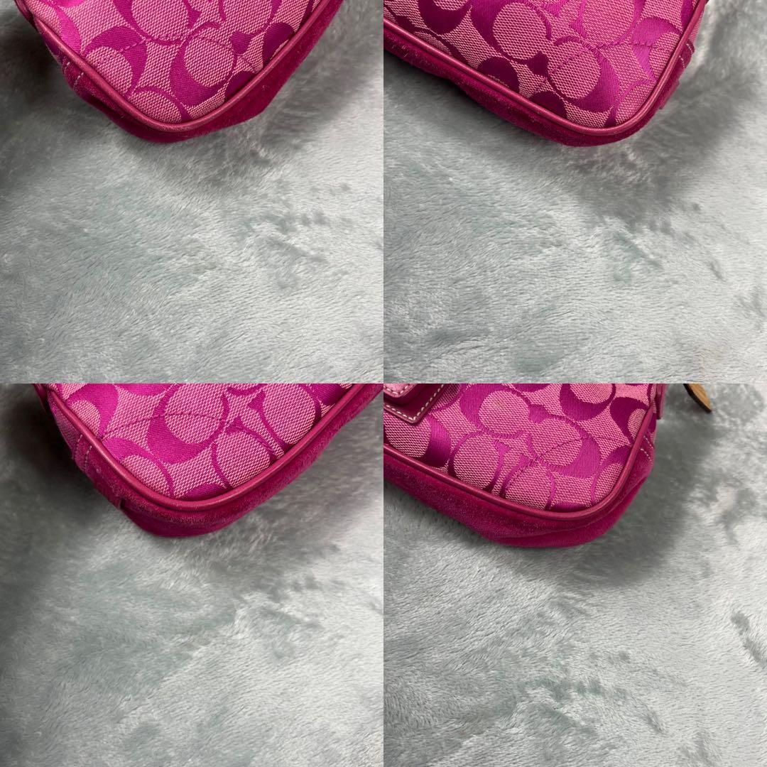 バッグ Coach Soho Pink Hand Bag Signature