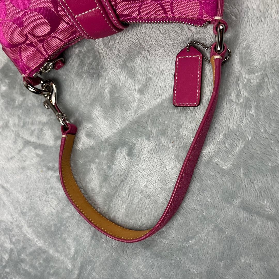 バッグ Coach Soho Pink Hand Bag Signature