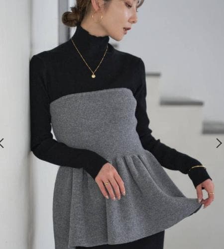 【タグ付き新品】NOBLE ニットビスチェ グレー