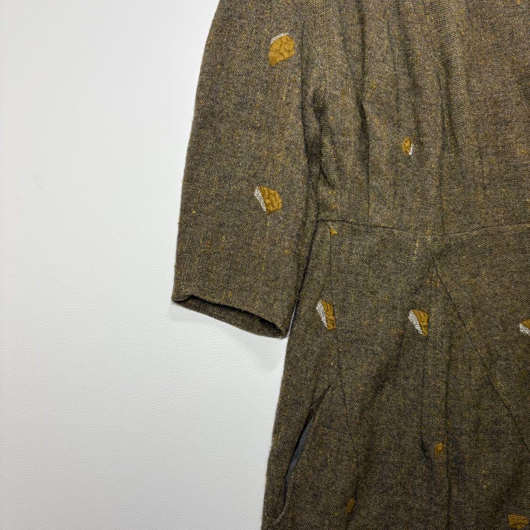 mina perhonenミナペルホネンpebble刺繍 シルクヤクワンピース